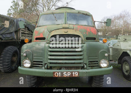 Bedford RL, 1963, a British military medium lorry or truck, at Aldershot Military Museum in Hampshire, UK Stock Photo