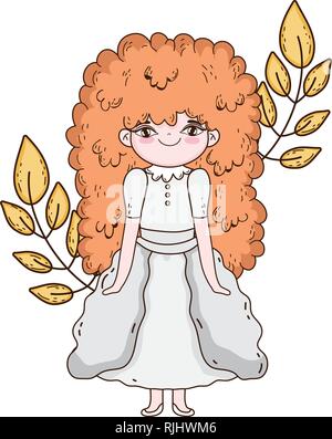 little girl in first communion celebration Stock Vector