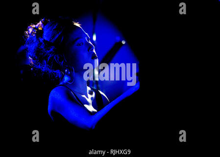 ROME - 5 August, 2018: The pianist Sunhee You collaborates with Max Gazzè during his show “Alchemaya” Stock Photo