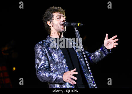 ROME - 5 August, 2018: Max Gazzè performs at “Terme di Caracalla” in Rome, with his show “Alchemaya” Stock Photo