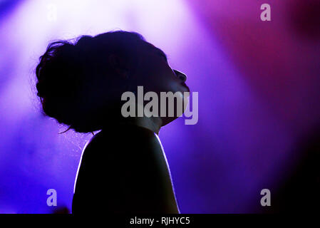 ROME - 5 August, 2018: The pianist Sunhee You collaborates with Max Gazzè during his show “Alchemaya” Stock Photo