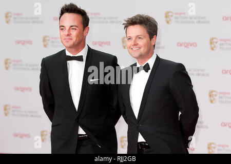 Anthony McPartlin and Declan Donnelly at the British Academy Television Awards in central London on May 12, 2013. Stock Photo