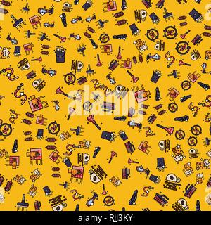 Car wash pattern. Vector illustration EPS 10 Stock Vector