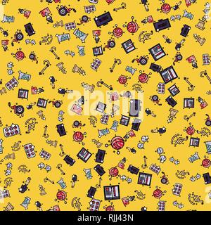 Old age pattern. Pensioner theme. Vector illustration EPS 10 Stock Vector
