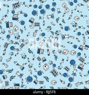 Colored artificial insemination pattern. Vector illustration, EPS 10 Stock Vector