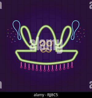 Cinco de mayo neon banner Stock Vector