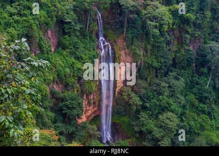 Manchewe falls near Livingstonia, Malawi Stock Photo