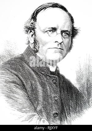 Portrait of Harvey Goodwin (1818 – 1891), Cambridge academic and Anglican bishop, Bishop of Carlisle from 1869 until his death. Stock Photo