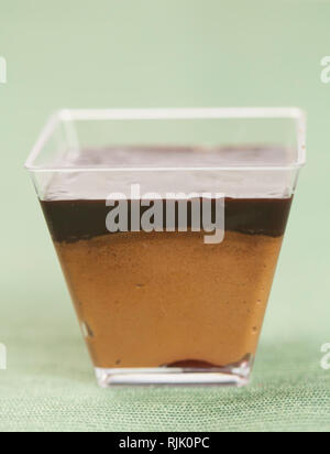 Bowl with delicious chocolate cream Stock Photo
