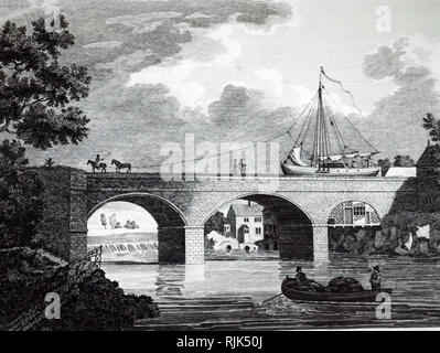 BARTON AQUEDUCT built by James Brindley in 1761 to carry his ...