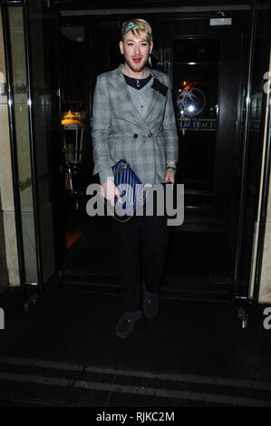 London, UK. 6th Feb, 2019. Lewis-Duncan Weedon seen during the Palm Beach Club Party, at the Palm Beach casino Lounge, Mayfair in London. Credit: Terry Scott/SOPA Images/ZUMA Wire/Alamy Live News Stock Photo