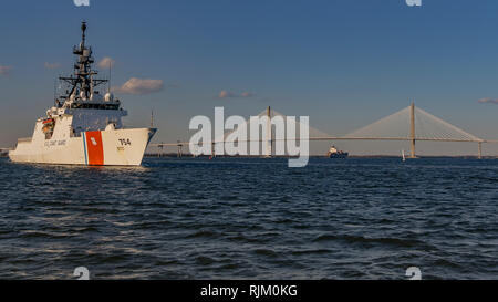 https://l450v.alamy.com/450v/rjm0kg/us-coast-guard-cutter-james-navigates-through-the-charleston-harbor-jan-28-2019-in-charleston-sc-during-the-uscgc-james-last-patrol-the-crew-managed-to-seize-over-nine-tons-of-cocaine-destined-for-the-us-the-vessel-is-named-after-an-american-sea-captain-joshua-james-who-is-credited-with-saving-countless-lives-out-at-sea-throughout-his-lifetime-in-the-19th-century-rjm0kg.jpg