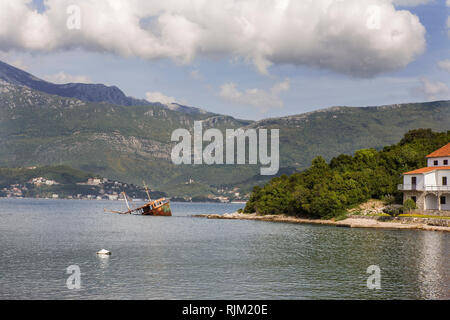 Wreck, Rose, Luštica Peninsula, Herceg Novi, Montenegro Stock Photo