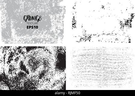 grunge textures set. Abstract background. vector illustration. Stock Vector