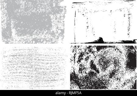 grunge textures set. Abstract background. vector illustration. Stock Vector