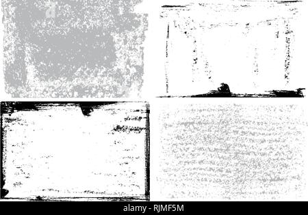 grunge textures set. Abstract background. vector illustration. Stock Vector
