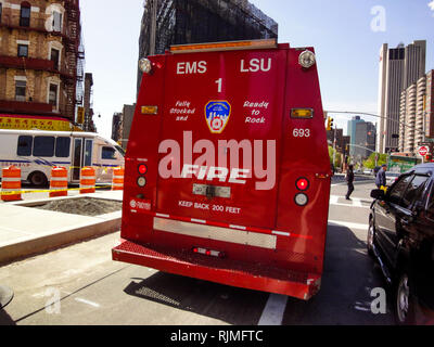 New York Firefighters (FDNY) truck New-York, USA Stock Photo