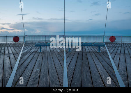 Rest on the viewing platform 'Flunder' on the Baltic Sea near Hohwacht Stock Photo