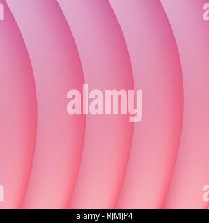 Fluid lines gradient composition. Colorful liquid bright mesh background  pink and violet lines in a paper style. Marble or plastic wavy texture backd Stock Vector