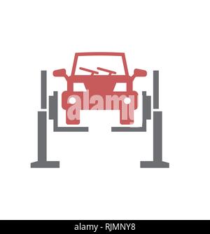 Car service icon on white background for graphic and web design, Modern simple vector sign. Internet concept. Trendy symbol for website design web button or mobile app. Stock Vector