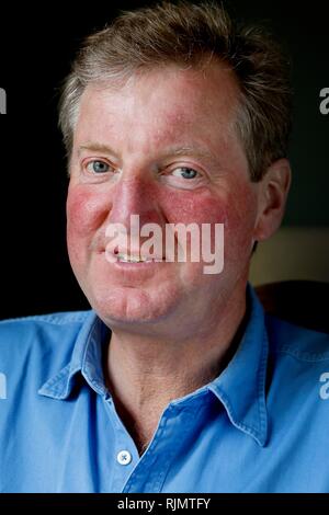 Reggie Heyworth, managing director of the Cotswold Wildlife Park at Burford, Oxfordshire. 18th June 2018 Stock Photo