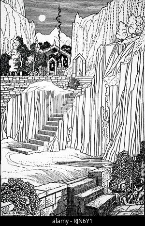 Spartans Asking The Oracle At Delphi Whether They Should Make War Against The Athenians Pe0l0p0nnesian War Second Or Great 431 404 Between Athens And Sparta Illustration By W Gordon Mein 1910 Stock Spartans Asking The Oracle At Delphi Whether They Should Make War Against The Athenians Pe0l0p0nnesian War Second Or Great 431 404 Between Athens And Sparta Illustration By W Gordon Mein 1910 Stock