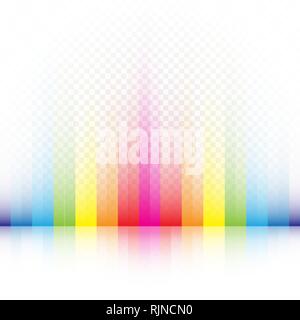 rainbow striped colors template Stock Vector