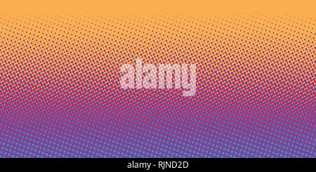 orange blue gradient halftone background Stock Vector