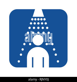 Shower sign pictogram illustration Stock Photo - Alamy