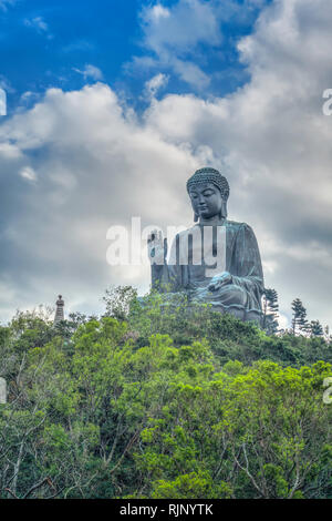 The Big Budda And The Po Lin Monastery On Lantau Island Hong Kong China Asia Stock Photo Alamy