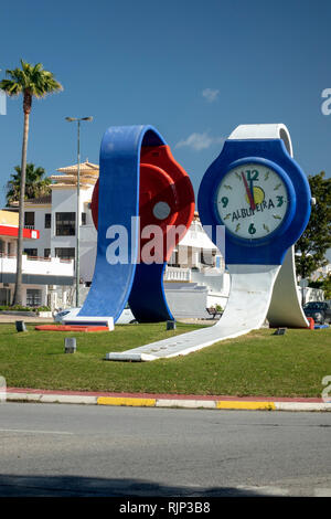 The Watches Roundabout On Avenida Dos Descobrimentos The M526 Road That the-watches-roundabout-on-avenida-dos-descobrimentos-the-m526-road-that