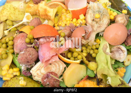 recycling for compost fruits,vegetables and egg Stock Photo