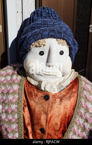 Life-size dolls in Nagoro Village in Shikoku, Japan. Made as part of an offbeat effort to keep the village populated as residents leave or pass away. Stock Photo