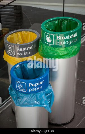 Rubbish bins Stock Photo