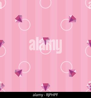 Diamond engagement ring pattern vector seamless repeat for any use Stock Vector
