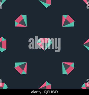 Diamond pattern, vector seamless background. Decorative illustration Stock Vector