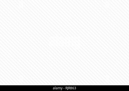 Seamless monochrome geometric pattern of light gray diagonal lines on white. Simple abstract background. Stock Photo