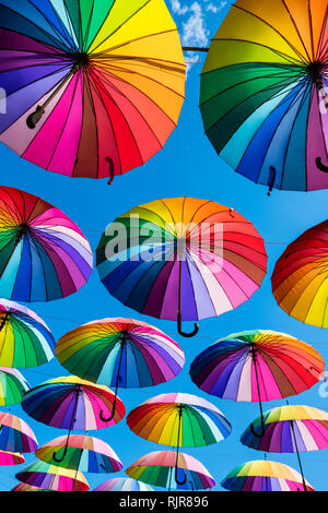 Rainbow umbrella colorful rainbow Stock Photo