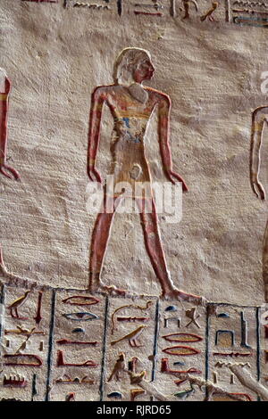 A photograph taken within Tomb KV1 Stock Photo