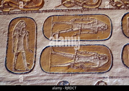 A photograph taken within Tomb KV1 Stock Photo