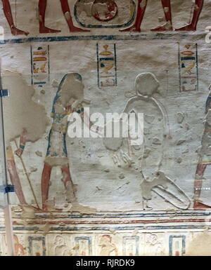 A photograph taken within Tomb KV1 Stock Photo