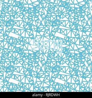 Geometric seamless texture - random chaotic sharp lines background. Vector fashion illustration. Stock Vector