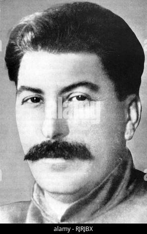 Joseph Stalin (1878 - 1953); Soviet revolutionary and politician of Georgian ethnicity. He ruled the Soviet Union from the mid-1920s until his death in 1953, holding the titles of General Secretary of the Communist Party of the Soviet Union from 1922 to 1952 and the nation's Premier from 1941 to 1953 Stock Photo