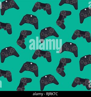 videogames vintage background Stock Vector