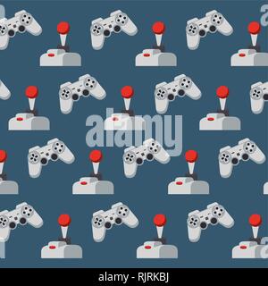videogames vintage background Stock Vector