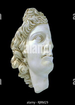 Bust Of The Greek God Apollo Stock Photo - Alamy