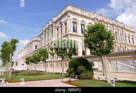 Ciragan Palace, Istanbul, Turkey. A former Ottoman palace, now a five-star hotel in the Kempinski Hotels chain