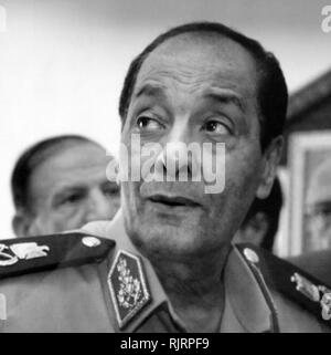 Mohamed Hussein Tantawi ( Born 1935); Egyptian field marshal and former politician. He was the commander-in-chief of the Egyptian Armed Forces and de facto head of state from the ousting of Hosni Mubarak on 11 February 2011 to the inauguration of Mohamed Morsi as President of Egypt on 30 June 2012. Tantawi served in the government as Minister of Defence and Military Production from 1991 until Morsi ordered Tantawi to retire on 12 August 2012. Stock Photo