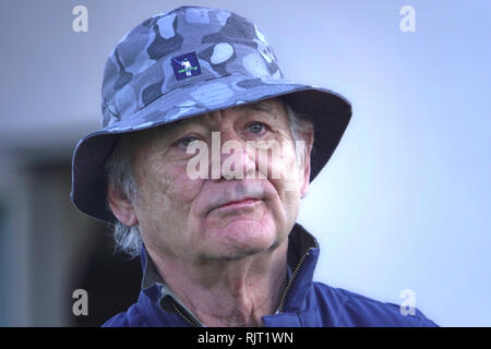 7th February, 2019  Monterey Peninsular Country Club, CA, USA  Everyone's favorite Bill Murray on the first tee of the first round at the AT&T Pro-Am at Pebble Beach Golf Links Stock Photo