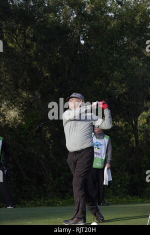 7th February, 2019  Monterey Peninsular Country Club, CA, USA  Everyone's favorite Bill Murray on the 2nd tee during the first round at the AT&T Pro-Am at Pebble Beach Golf Links Stock Photo